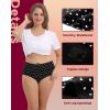 imageINNERSY Period Underwear for Women High Waisted LeakProof Postpartum Menstrual Panties 3PackPolka Dot