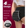 imageINNERSY Period Underwear for Women High Waisted LeakProof Postpartum Menstrual Panties 3PackPolka Dot