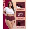 imageINNERSY Period Underwear for Women High Waisted LeakProof Postpartum Menstrual Panties 3PackRose Print