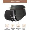 imageINNERSY Period Underwear for Women Leakproof High Waisted Menstrual Cotton Panties 3 PackBlackHeather GreyLight Grey
