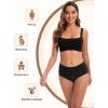 imageINNERSY Period Underwear for Women Leakproof High Waisted Menstrual Cotton Panties 3 PackDark Rednavygray