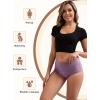 imageINNERSY Period Underwear for Women Leakproof High Waisted Menstrual Cotton Panties 3 PackMidnight Iris
