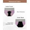 imageINNERSY Period Underwear for Women Leakproof High Waisted Menstrual Cotton Panties 3 PackOrangePurpleBlue