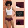 imageINNERSY Period Underwear for Women Teens LeakProof Menstrual Cotton Protective Hipster Panties 3PackHeavy Flow Maillard Color