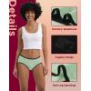 imageINNERSY Period Underwear for Women Teens LeakProof Menstrual Cotton Protective Hipster Panties 3PackLight Flow Bright Spring