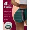 imageINNERSY Period Underwear for Women Teens LeakProof Menstrual Cotton Protective Hipster Panties 3PackLight Flow Classic Elegence