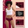 imageINNERSY Period Underwear for Women Teens LeakProof Menstrual Cotton Protective Hipster Panties 3PackLight Flow Full Gusset