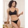 imageINNERSY String Bikini Panties for Women Sexy Silky Cheeky Underwear 6PackBlack Beige