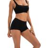 imageINNERSY Womens Cotton Boyshorts Underwear Soft Moisture Wicking Boxer Briefs 4PackBlack