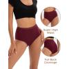 imageINNERSY Womens Cotton Underwear Super High Waisted Briefs Soft Full Coverage Panties 4 PackDark Basics