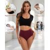 imageINNERSY Womens Cotton Underwear Super High Waisted Briefs Soft Full Coverage Panties 4 PackDark Basics