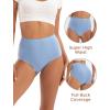 imageINNERSY Womens Cotton Underwear Super High Waisted Briefs Soft Full Coverage Panties 4 PackVibrant Brights