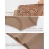 imageINNERSY Womens High Waisted Lace Nylon Underwear Soft Full Coverage Brief Panties 4 PackMaillard