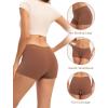 imageINNERSY Womens Lace Underwear Cotton Soft Boyshorts Panties Boxer Briefs 3PackBrownBlackBeige