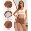 imageINNERSY Womens Lace Underwear Cotton Soft Boyshorts Panties Boxer Briefs 3PackBrownBlackBeige