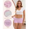 imageINNERSY Womens Lace Underwear Cotton Soft Boyshorts Panties Boxer Briefs 3PackGentle Pastels