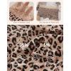 imageINNERSY Womens Lace Underwear Cotton Soft Boyshorts Panties Boxer Briefs 3PackLeopardLight PinkRed