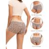 imageINNERSY Womens Lace Underwear Cotton Soft Boyshorts Panties Boxer Briefs 3PackLeopardLight PinkRed