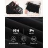 imageINNERSY Womens Lace Underwear Cotton Soft Boyshorts Panties Boxer Briefs 3PackSolid Black