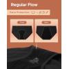 imageINNERSY Womens Period Underwear Hipster Postpartum Leakproof Protective Menstrual Panties MultipackBlack