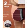imageINNERSY Womens Period Underwear Hipster Postpartum Leakproof Protective Menstrual Panties MultipackDeep Charm