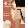 imageINNERSY Womens Plus Size Period Underwear Heavy Flow Cotton Leakproof Menstrual Panties 3PackCaramel Dusk