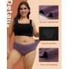 imageINNERSY Womens Plus Size Period Underwear Heavy Flow Cotton Leakproof Menstrual Panties 3PackVelvet Twilight