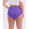 imageINNERSY Womens Plus Size XL5XL Cotton Underwear High Waisted Briefs Panties 4PackLilac Breeze
