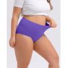 imageINNERSY Womens Plus Size XL5XL Cotton Underwear High Waisted Briefs Panties 4PackLilac Breeze