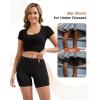imageINNERSY Womens Slip Shorts for Under Dresses Anti Chafing Biker Shorts Boyshorts Underwear2packblackNude