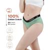 imageINNERSY Womens Underwear Cotton Hipster Panties Mid Rise Briefs Tagless Wide Waistband 6 PackTwilight Harmony