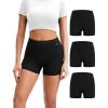 imageINNERSY Period Boxer for Women High Waisted Leak Proof Postpartm Menstrual Mesh BoyShorts Panties Underwear 3PackBlack