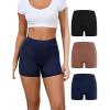 imageINNERSY Period Boxer for Women High Waisted Leak Proof Postpartm Menstrual Mesh BoyShorts Panties Underwear 3PackClassic Darks