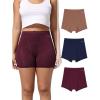 imageINNERSY Womens High Waisted Period Underwear Boy Shorts Panties for Postpartum Menstrual 3PackDark Vintage