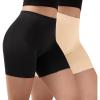 (2-pack)black/Nude