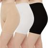 imageINNERSY Womens Slip Shorts for Under Dresses High Waisted ShortsBlack Nude White