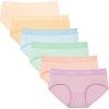 imageINNERSY Womens Underwear Cotton Hipster Panties Mid Rise Briefs Tagless Wide Waistband 6 PackDreamy Hues
