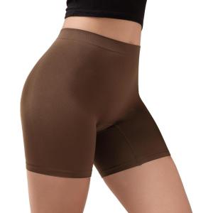 imageINNERSY Womens Slip Shorts for Under Dresses Anti Chafing Biker Shorts Boyshorts Underwear1packdark Brown