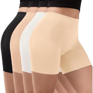 imageINNERSY Womens Slip Shorts for Under Dresses Anti Chafing Biker Shorts Boyshorts Underwear4packMidnight Desert
