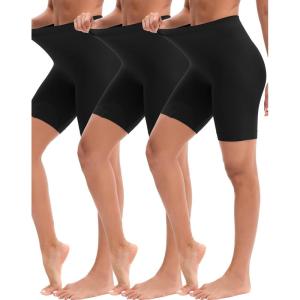 imageINNERSY Womens Slip Shorts for Under Dresses High Waisted ShortsBlack