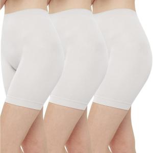imageINNERSY Womens Slip Shorts for Under Dresses High Waisted ShortsWhite