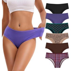 imageINNERSY Womens Underwear Cheeky Hipster Panties Breathable Cotton Panty 6PackFestival