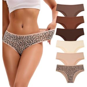 imageINNERSY Womens Underwear Cheeky Hipster Panties Breathable Cotton Panty 6PackMilaed