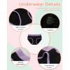 imageINNERSY Big Girls Underwear Size 816 Cotton Teen Panties No Wedgies Briefs 6PackColorful Black