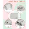 imageINNERSY Girls Boyshorts Underwear Soft Cotton Panties Size 816 for Teens 5PackBasics