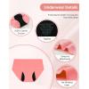 imageINNERSY Girls Period Underwear for Teens Heavy Flow Panties Size 1018 Hold 4 Tampons 3PackSerene Blush