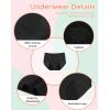 imageINNERSY Girls Seamless Period Underwear for Teens Period Starter Quick Dry Panties 3PackSolid Black