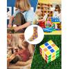 imageINNERSY Kids Boys Girls Cotton Socks Colorful Checkered Novelty Crew Socks for Teens 5 PairsCheckered Patterns B