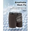 imageINNERSY Mens Big and Tall Boxer Briefs Stretch Cotton Moisture Wicking Underwear 5PackCharcoal  Black