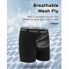 imageINNERSY Mens Big and Tall Boxer Briefs Stretch Cotton Moisture Wicking Underwear 5PackClassic Black